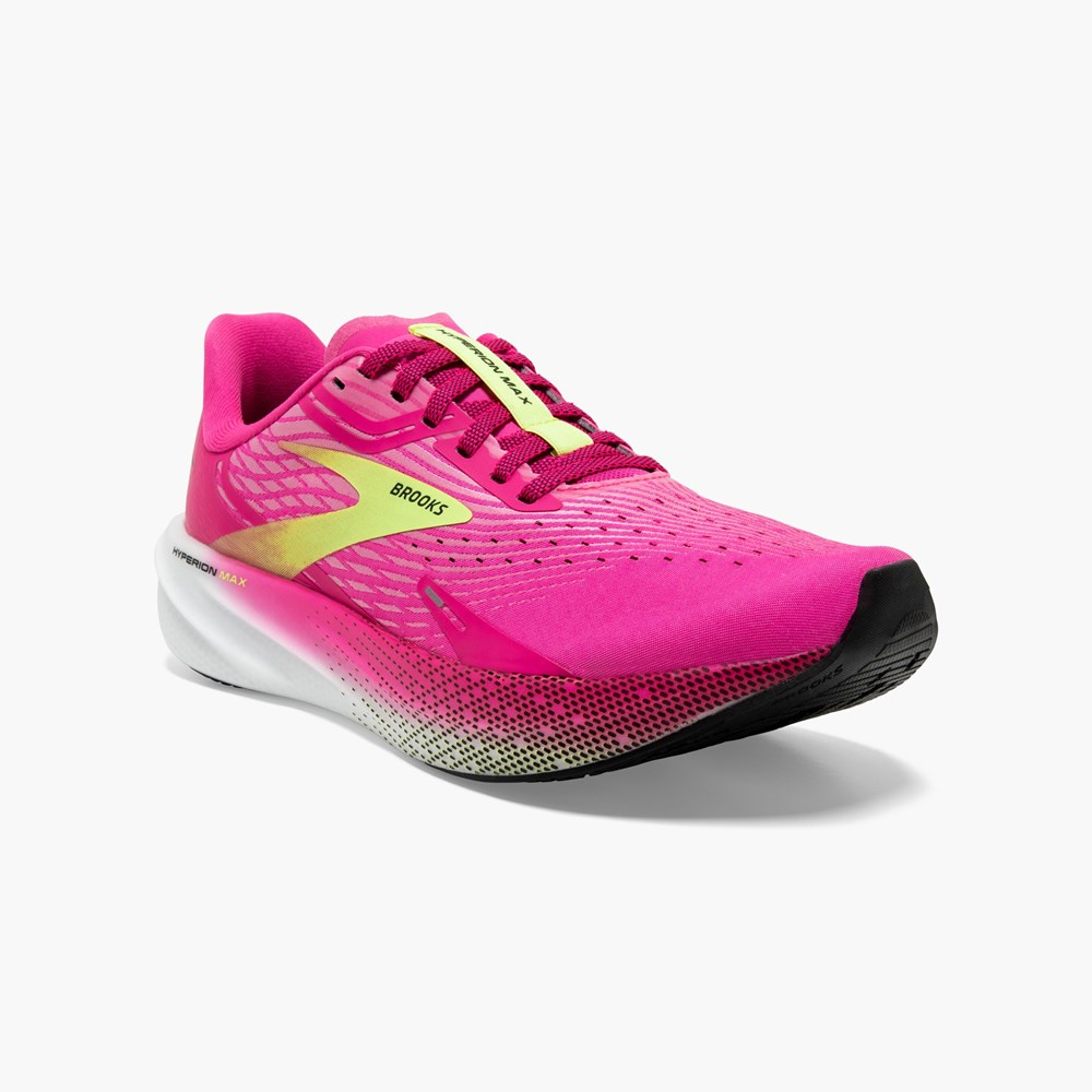 Chaussure d'Athlétisme Brooks Hyperion Max Citron Noir Femme | IDV-4548768